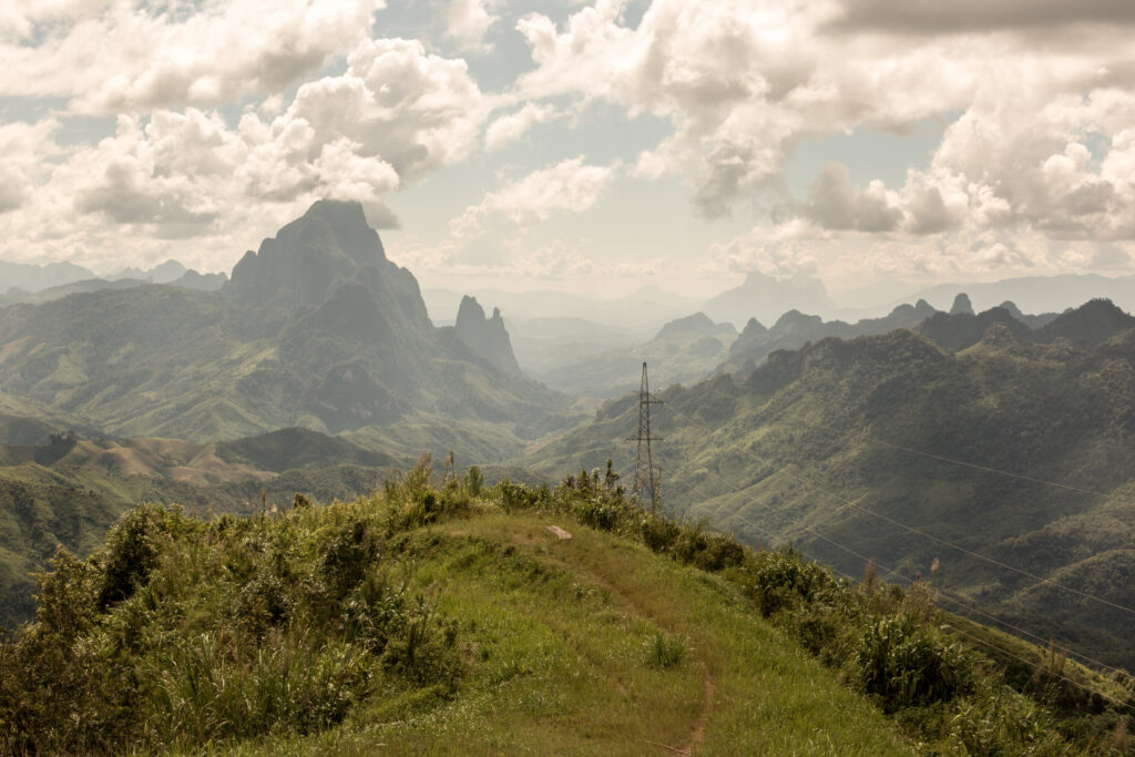 On the way down to Vang Vieng