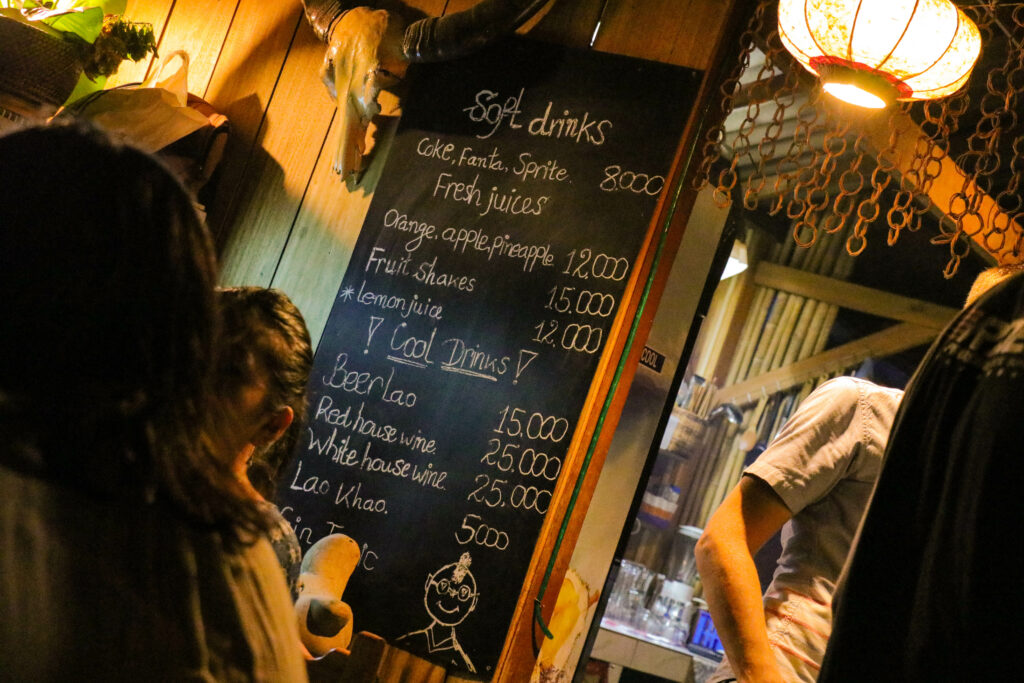 Drinks in Luang Prabang, Laos