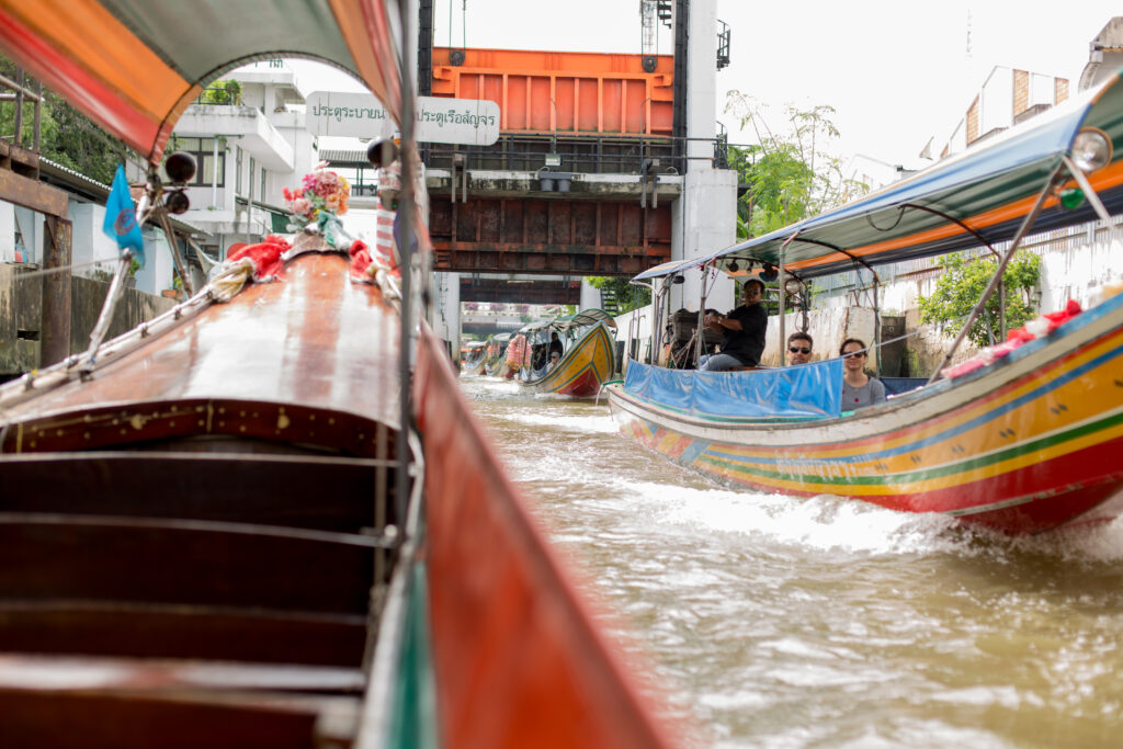 Ships coming out of the floodgate