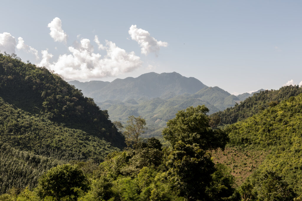 View down to Nam Khan valley